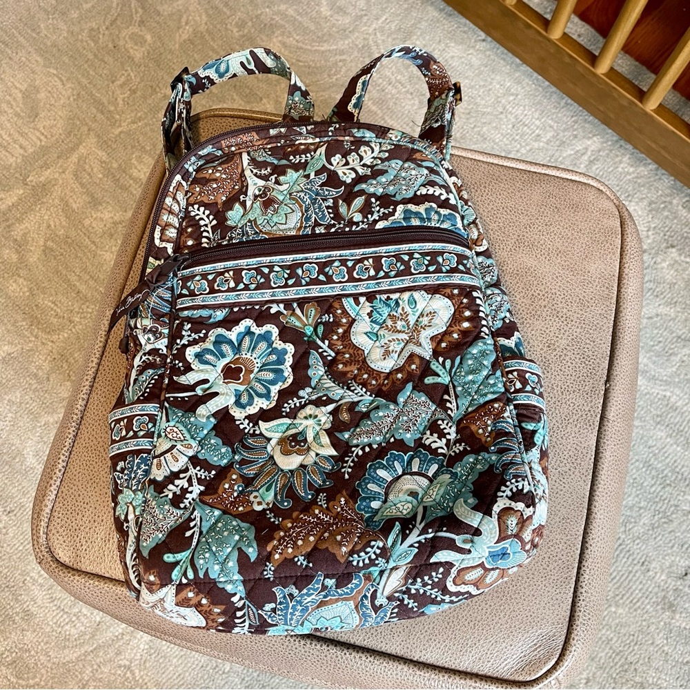 Vera Bradley Java Blue Mini Backpack - image 1
